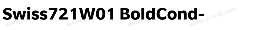 Swiss721W01 BoldCond字体转换